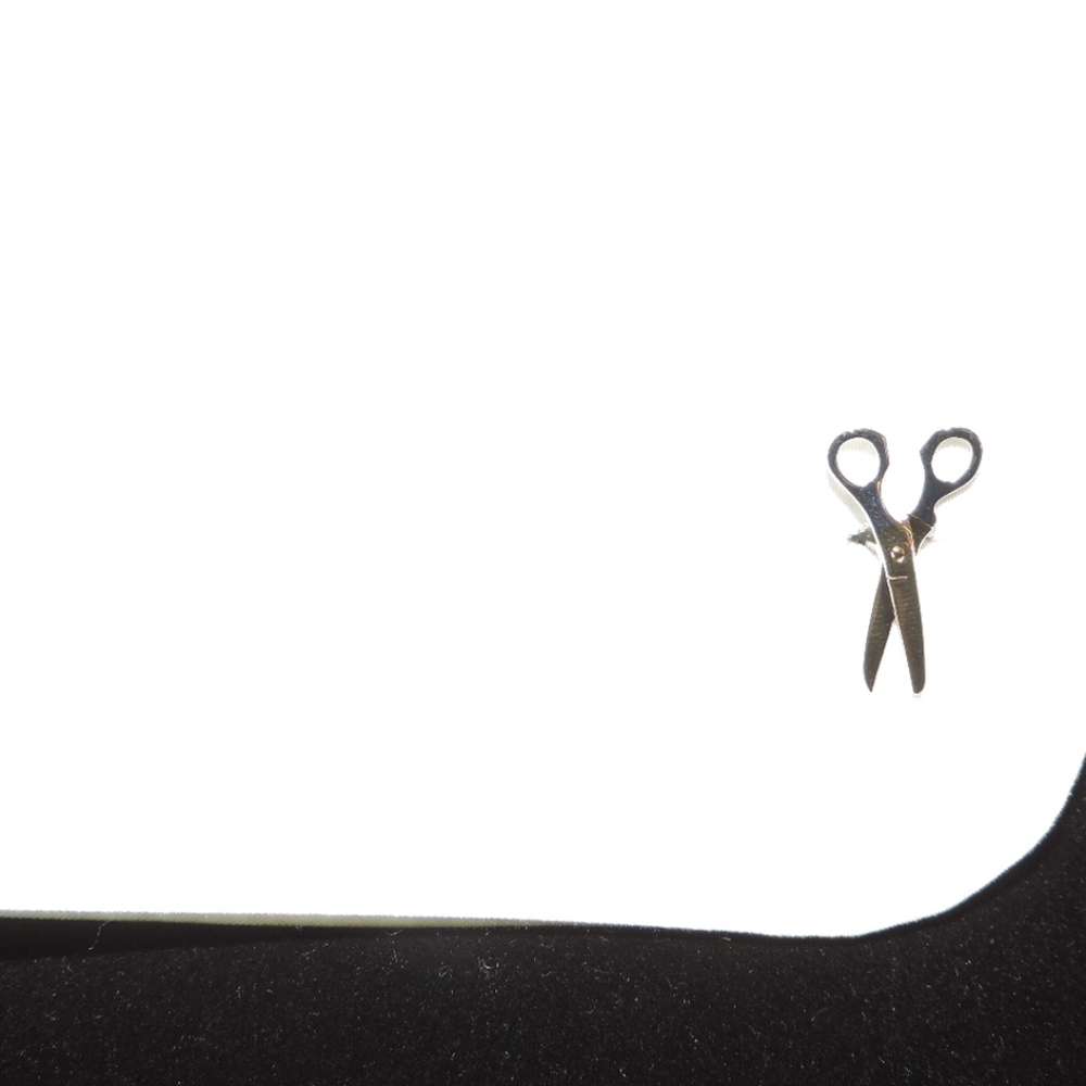 New 2 tone Scissors Cuff links silver gold - Picture 2 of 2